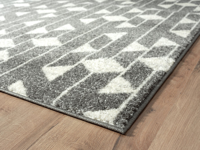 Casa Lined Triangles Multicolor Rug