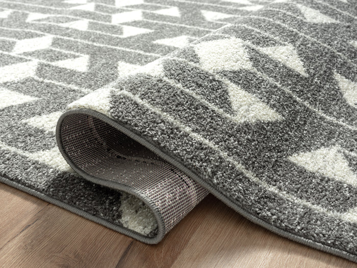 Casa Lined Triangles Multicolor Rug