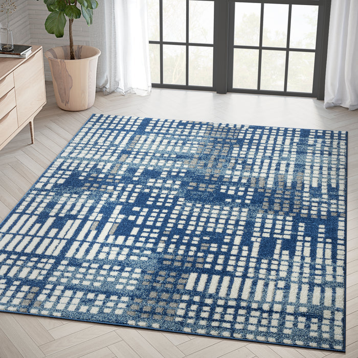 Casa Small Blocks Multicolor Rug