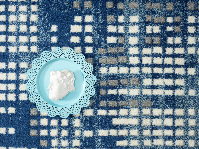Casa Small Blocks Multicolor Rug