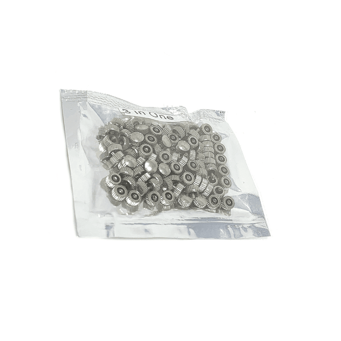 Chrome Watch Crowns 100 Pcs