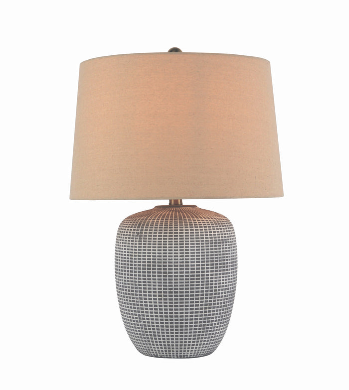 Claude Grid Ceramic Table Lamp