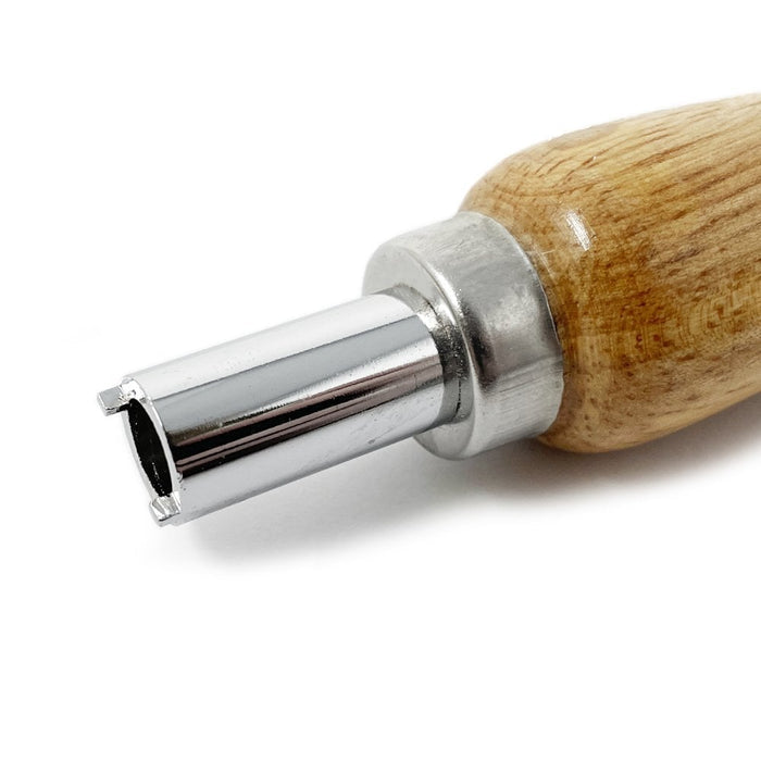 Clock Centre Nut Fixing Tool with Wooden Handle