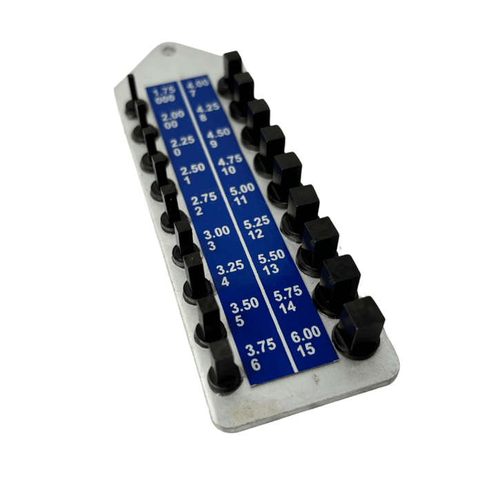Clock Key Size Gauge