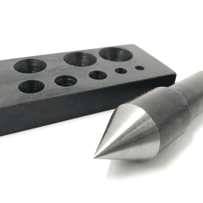 Collet Forming Plate Ø4 to Ø18mm with 28 Degree Punch