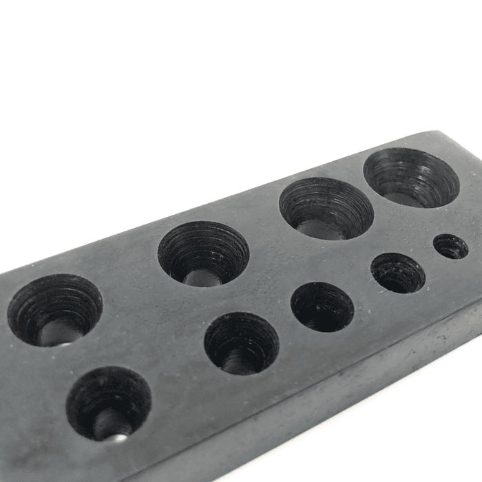 Collet Forming Plate Ø4 to Ø18mm with 28 Degree Punch