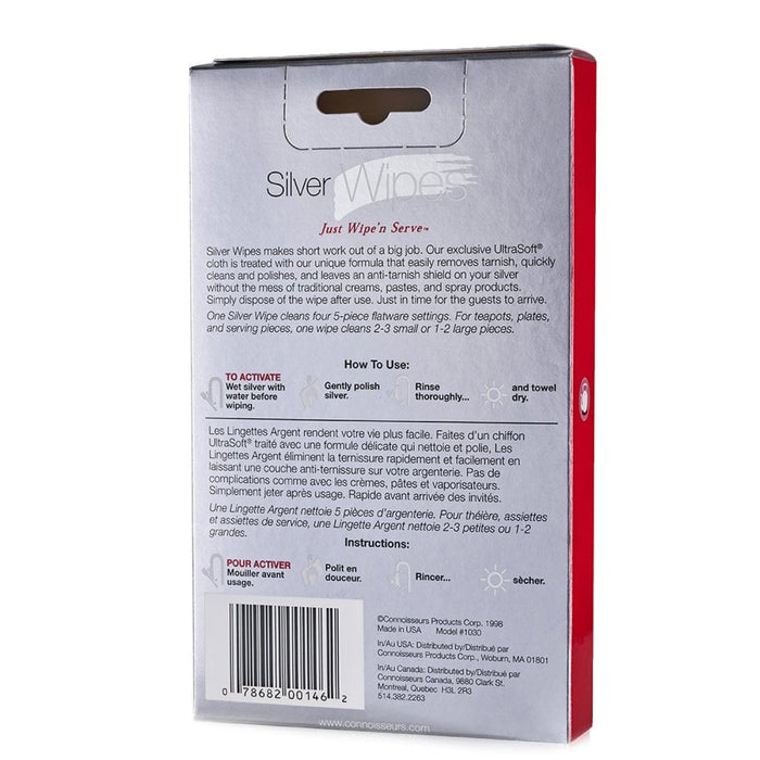 Connoisseurs Silver Wipes