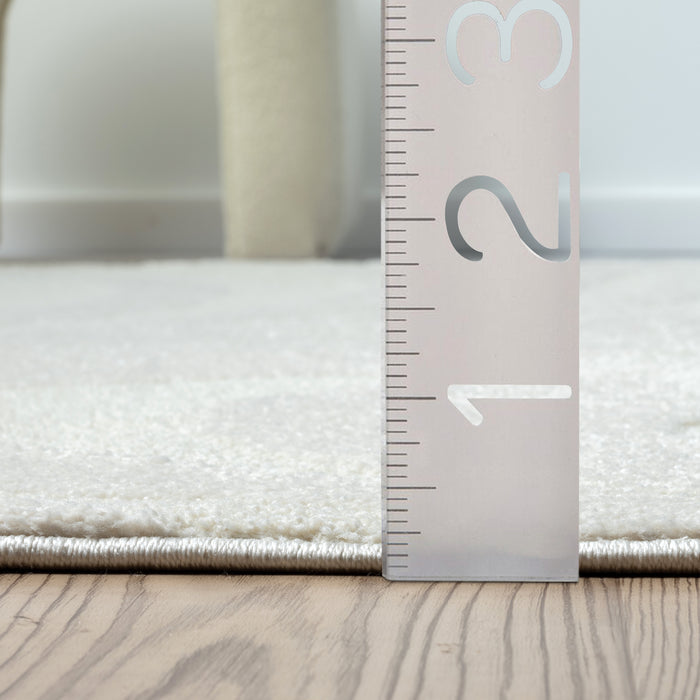 Cozy Abstract Cream Rug