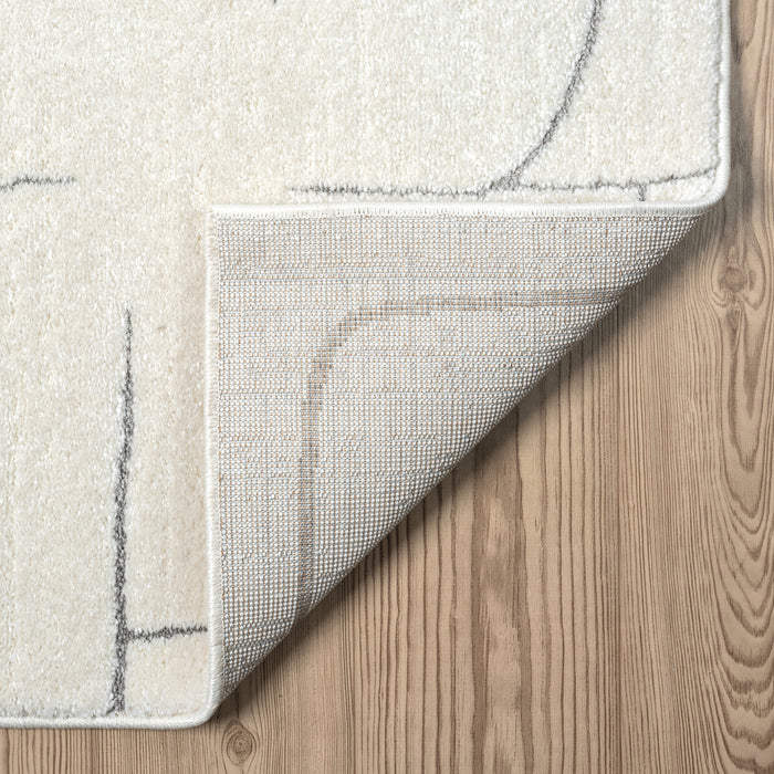 Cozy Geometric Cream Rug