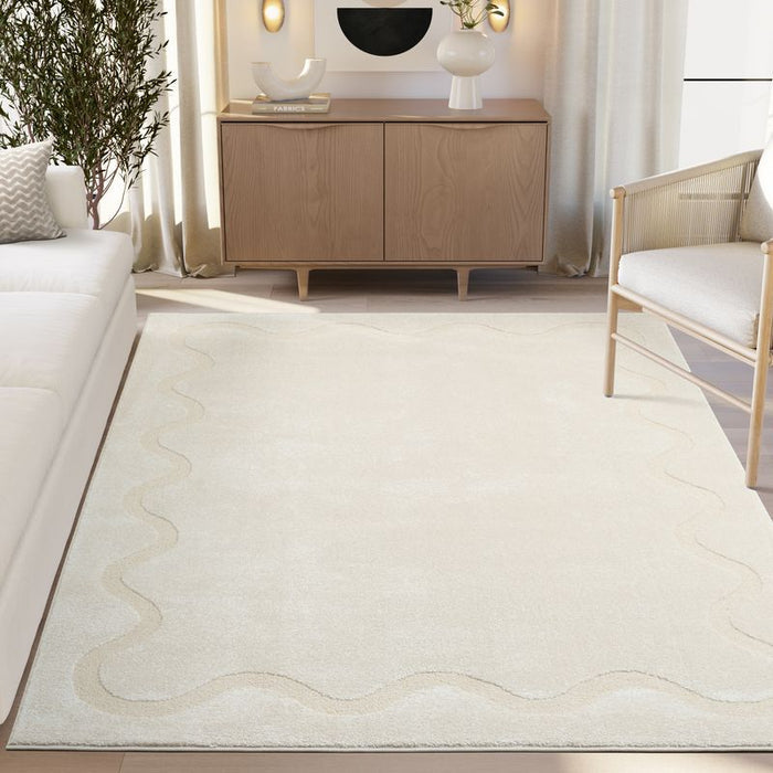 Cozy Shape Beige Rug