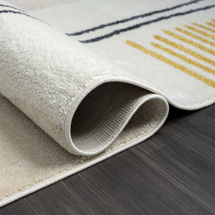 Deco Abstract Beige Rug