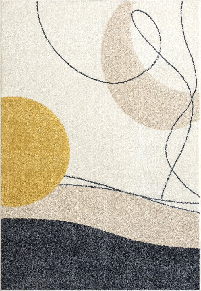 Deco Abstract Cream Rug