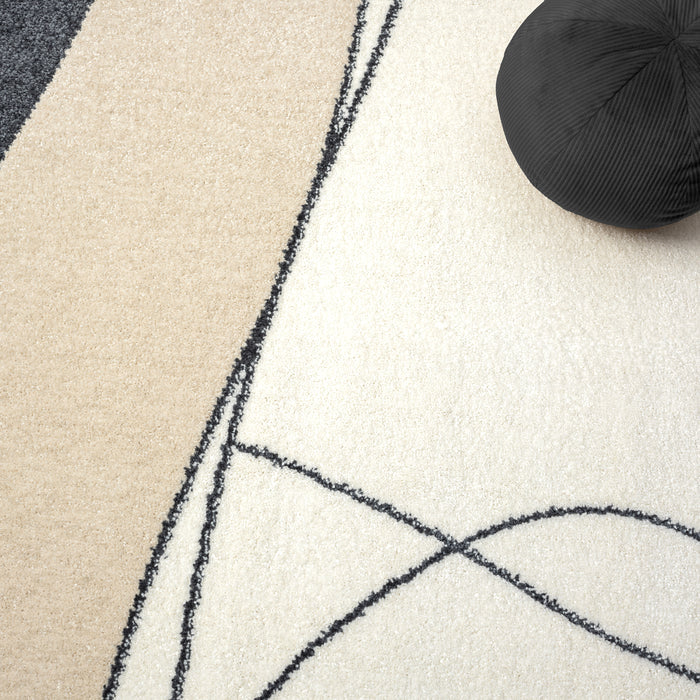 Deco Abstract Cream Rug