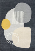Deco Abstract Grey Rug