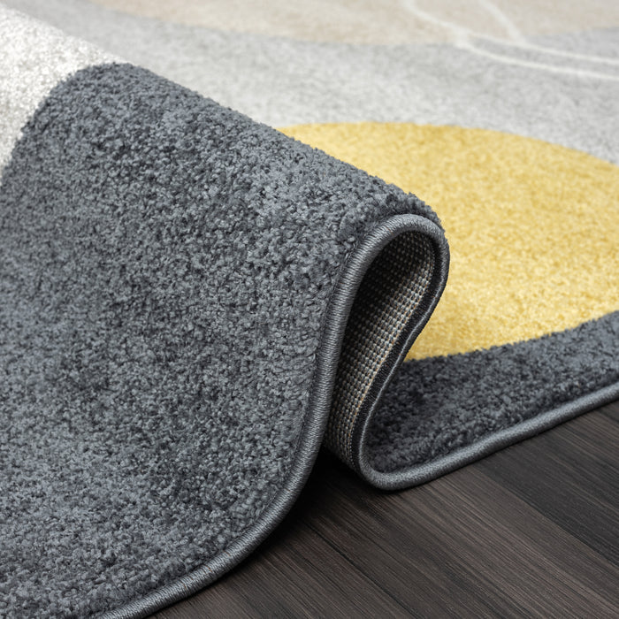 Deco Abstract Grey Rug