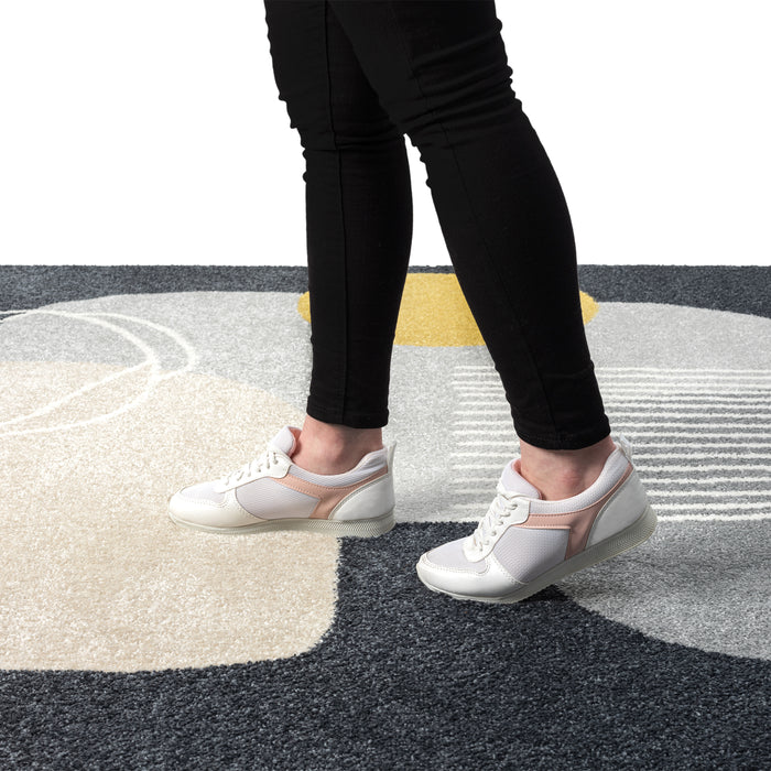 Deco Abstract Grey Rug