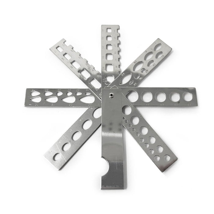 Diamond & Stone Folding Fan Gauge