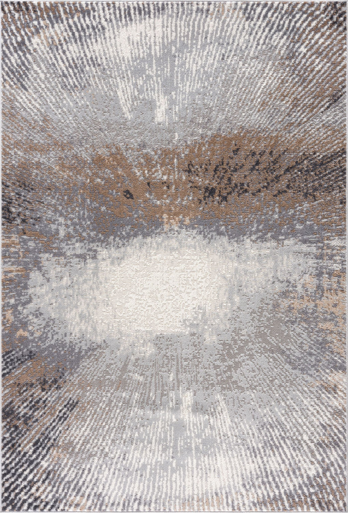 Dunes Sunburst Brown Rug