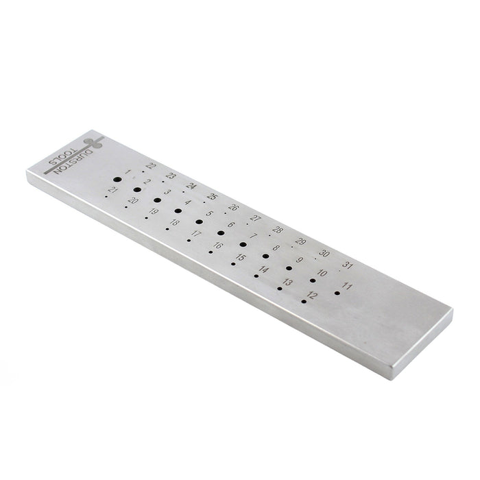 Durston Drawplate, 31 Round Holes, 0.5mm - 3mm