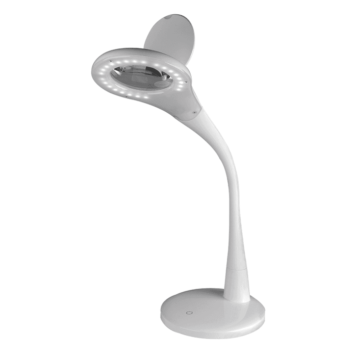 Durston Jeweller's LED Magnifying Table Lamp - White