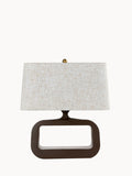 Eden Walnut Cutout Frame Table Lamp