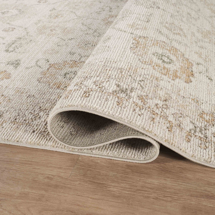 Evelyn Vintage Floral Beige Rug