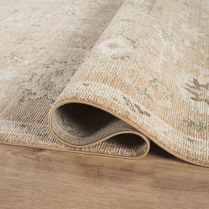 Evelyn Vintage Floral Brown Rug