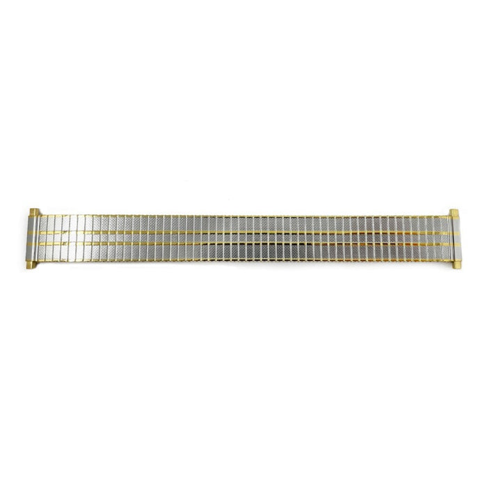 Expandable Stretch Watch Bracelet, Two Tone