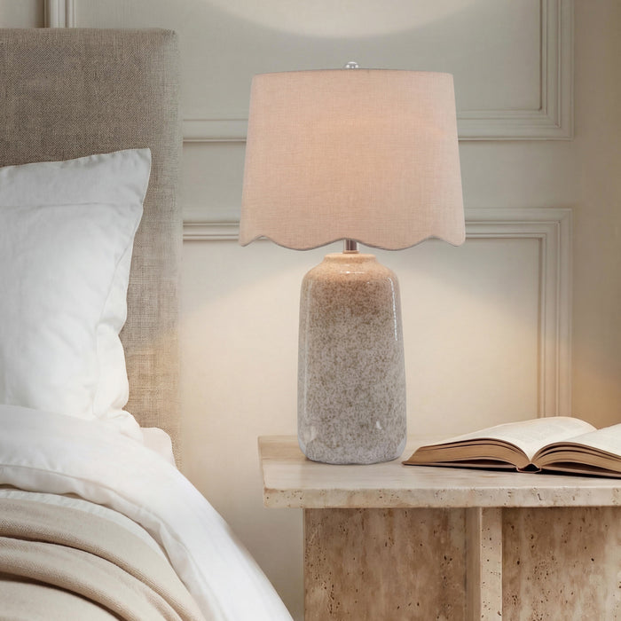 Flora Scalloped Shade Table Lamp
