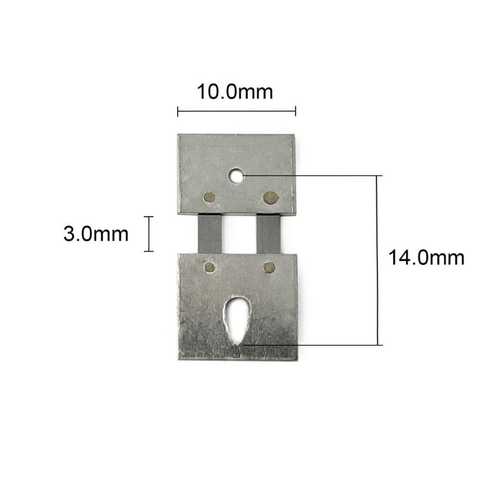 German & English Clock Suspension 14.0mm x 10.0mm x 3.0mm
