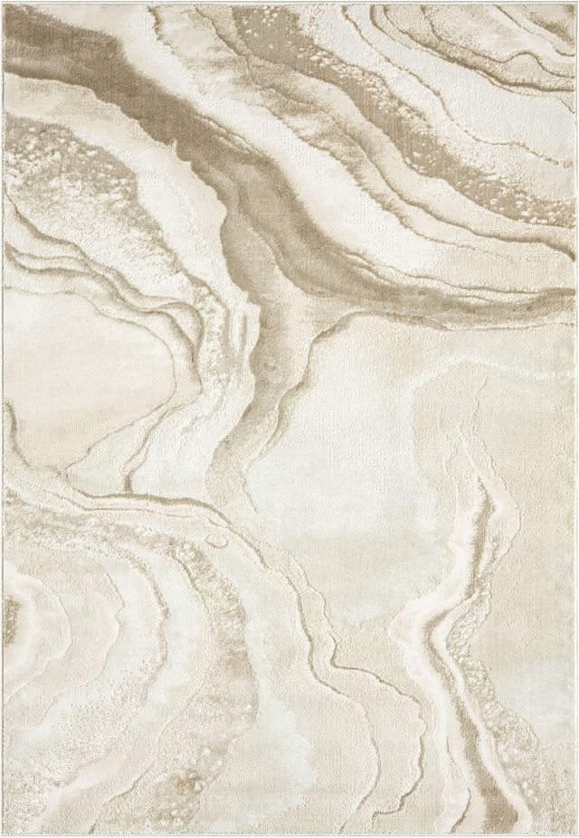 Glam Abstract Beige Rug