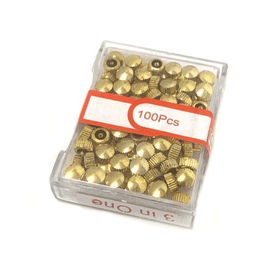 Golden Watch Crowns 100 Pcs