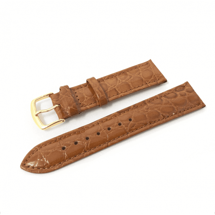 Hadley Roma Crocodile Grain Leather Watch Strap - Choose Size & Colour