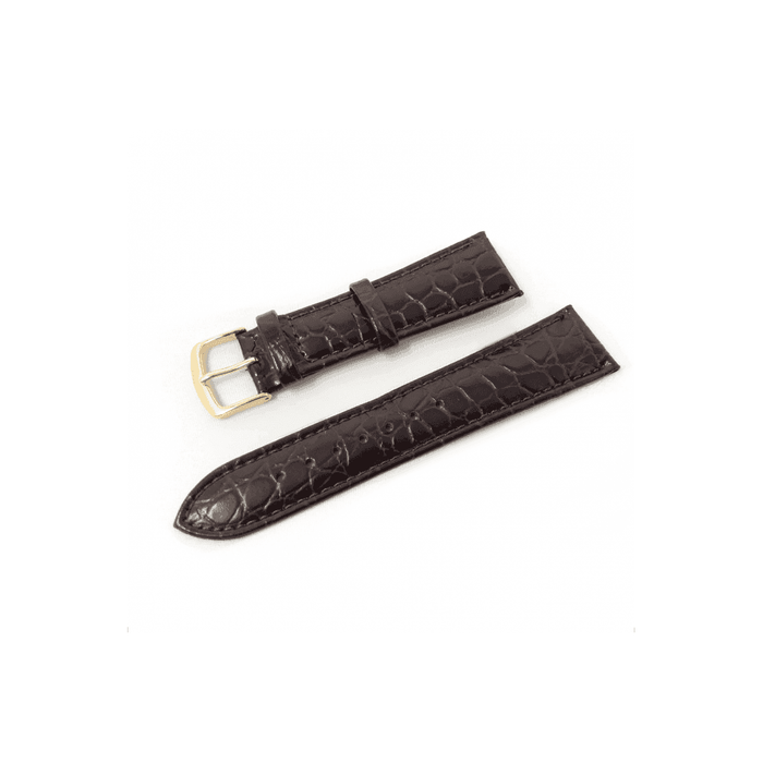 Hadley Roma Crocodile Grain Leather Watch Strap - Choose Size & Colour