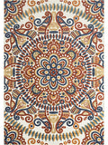 Hampton Multi Intricate Lacework Indoor/Outdoor Multicolor Rug