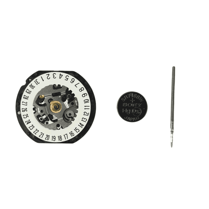 Hattori VX12 Quartz Watch Movement (Date at 6h, Height 2)