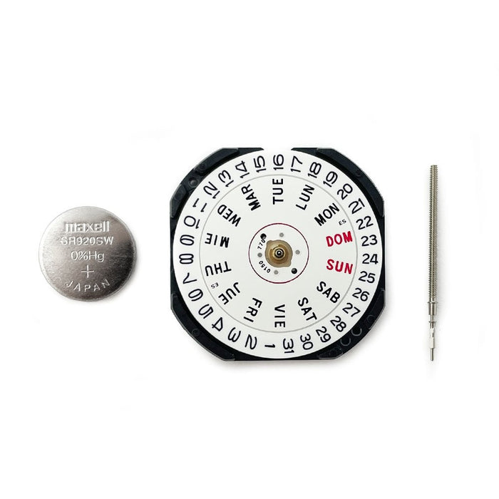 Hattori VX33 Quartz Watch Movement (Date & Day at 3h)