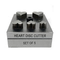 Heart Disc Cutter Set of 5