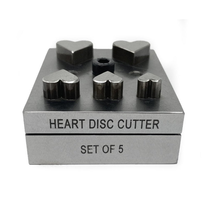 Heart Disc Cutter Set of 5