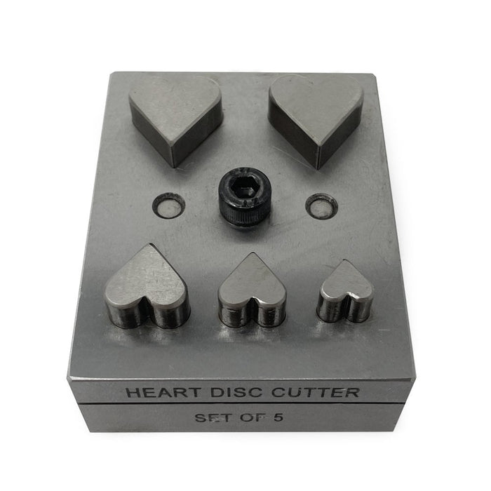 Heart Disc Cutter Set of 5