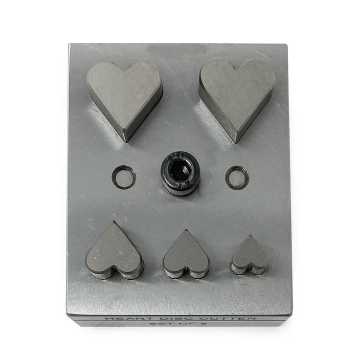 Heart Disc Cutter Set of 5