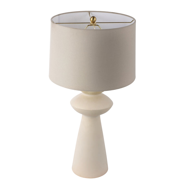 Helen Sculptural White Ceramic Table Lamp