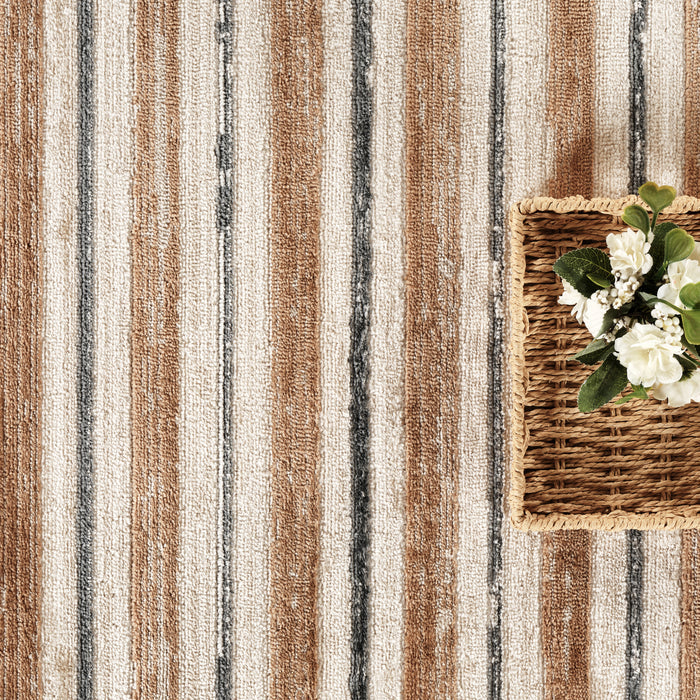 Hope Stripe Brown Rug