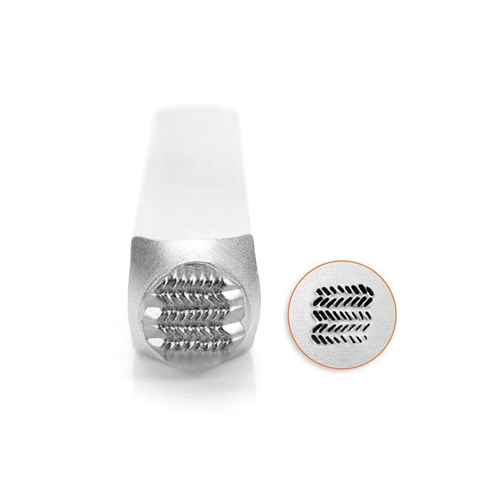 ImpressArt Dash Zig Zag Texture Design Stamp, 6mm