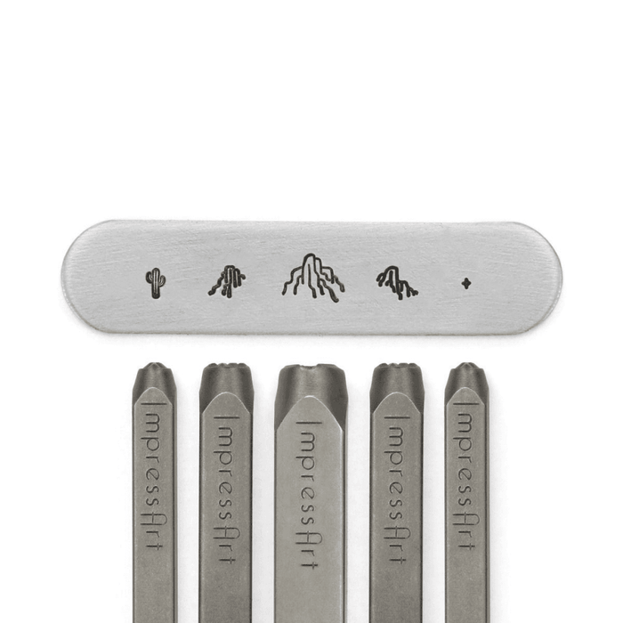 ImpressArt Desert Mountain Design Stamp Set