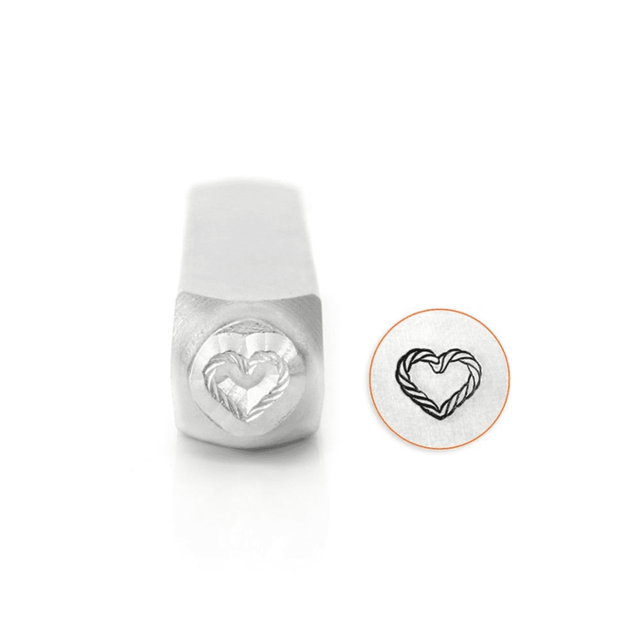 ImpressArt Heart Rope Design Stamp, 6mm