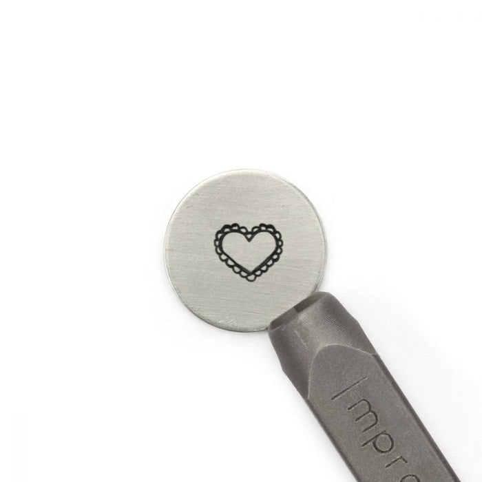 ImpressArt Lace Heart Design Stamp, 6mm