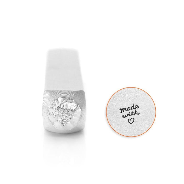ImpressArt Made With Love Design Stamp, 4mm