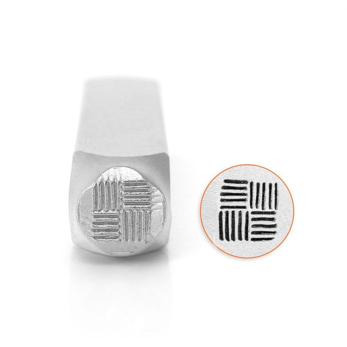 ImpressArt Patchwork Texture Design Stamp, 6mm