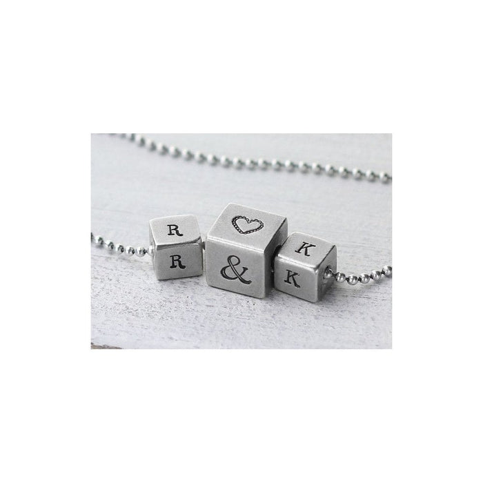 ImpressArt Pewter Large Cube Stamping Blanks, 4 Pack